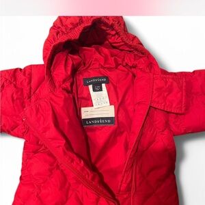 Lands' End Kids red snow jumper